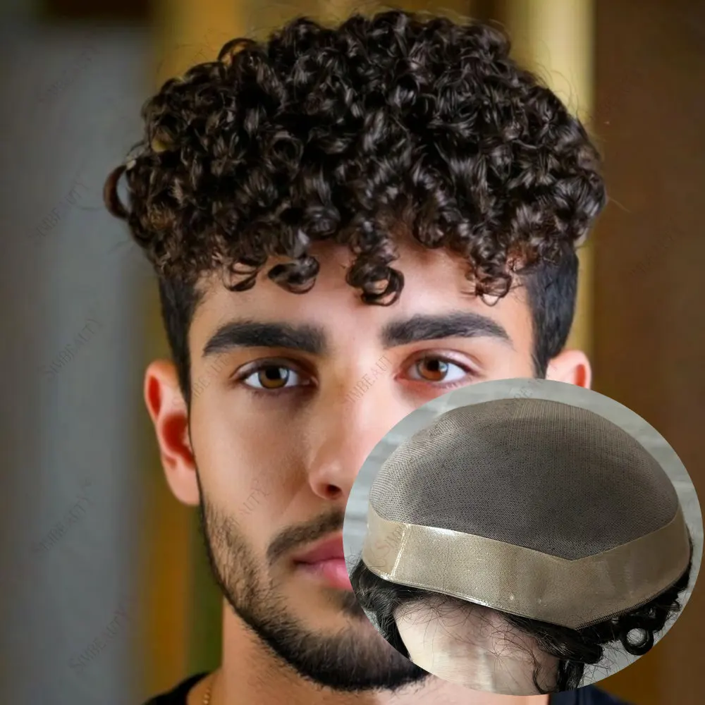 15mm Curly Mens Wig Durable Toupee African American Human Hair Breathable Mono Lace NPU Afro Wave Male Capillary Prosthesis
15mm Curly Mens Wig Durable Toupee African American Human Hair Breathable Mono Lace NPU Afro Wave Male Capillary Prosthesis