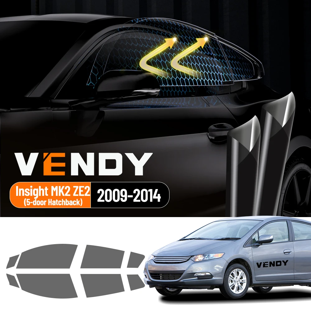 Для Honda Insight MK2 ZE2 2009-2014, предварительно вырезанная, простая установка, комплект тонированной пленки для окон автомобиля, тонированная пленка на солнечной энергии, защита от тепла и ультрафиолета
Для Honda Insight MK2 ZE2 2009-2014, предварительно вырезанная, простая установка, комплект тонированной пленки для окон автомобиля, тонированная пленка на солнечной энергии, защита от тепла и ультрафиолета