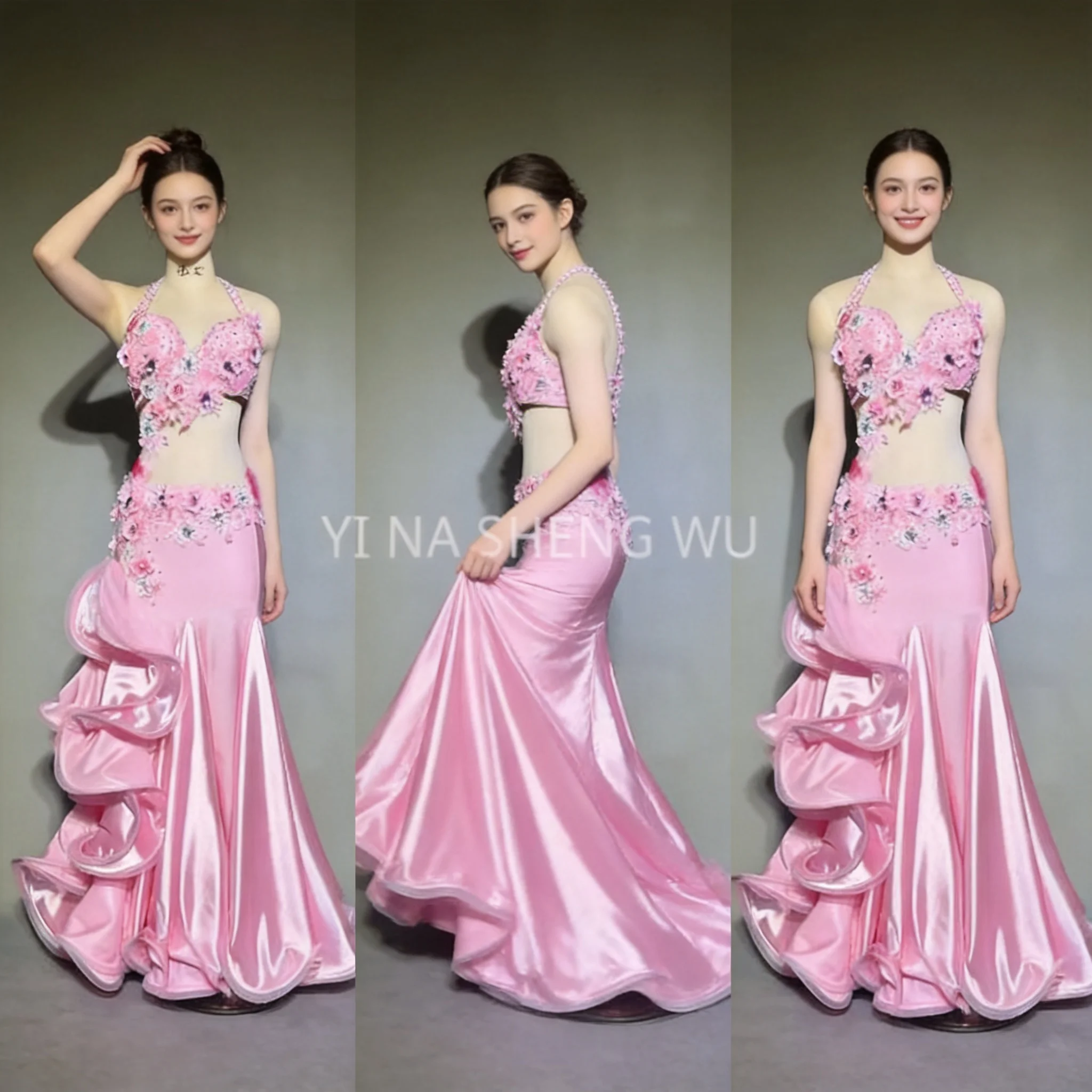 Adult Oriental Belly Dancing Competition Clothing BellyDance Outfit for Women's Senior AB Stones Bra+Sexy Fishtail Skirt
Adult Oriental Belly Dancing Competition Clothing BellyDance Outfit for Women's Senior AB Stones Bra+Sexy Fishtail Skirt