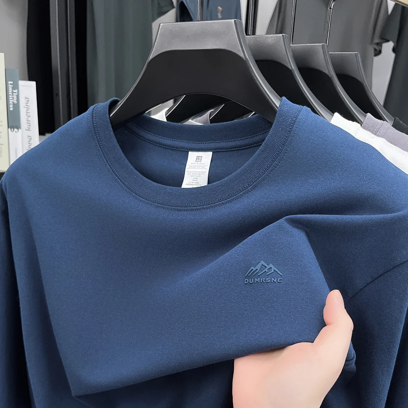 2025 Spring/Autumn New Men's Long Sleeve Pure Cotton T-shirt Round Neck Embroidered Polo Shirt Top Bottom Shirt
2025 Spring/Autumn New Men's Long Sleeve Pure Cotton T-shirt Round Neck Embroidered Polo Shirt Top Bottom Shirt