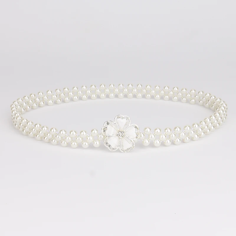 Pearl elastic Rhinestone Flower Class slender belts For Women waist Decorative On Ladies Kid Wedding Dress Coat accessories
Pearl elastic Rhinestone Flower Class slender belts For Women waist Decorative On Ladies Kid Wedding Dress Coat accessories