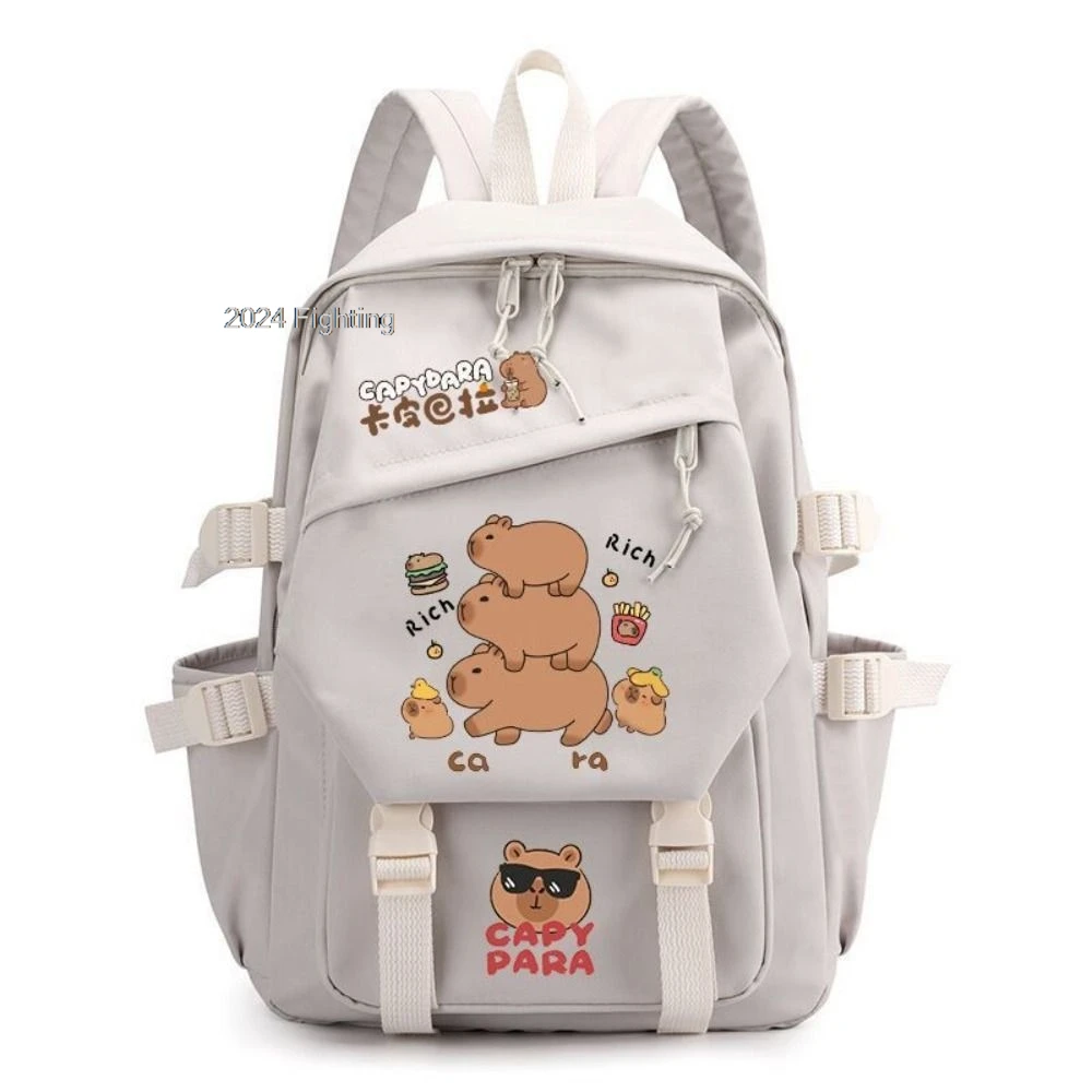 Capybara Print backpack, Capacity Casual style Teens Laptop School Bags, nylon, lightweight adjustable shoulder straps Backpacks
Capybara Print backpack, Capacity Casual style Teens Laptop School Bags, nylon, lightweight adjustable shoulder straps Backpacks