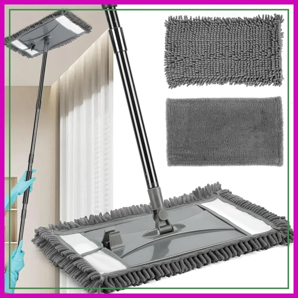 Long Handle Wall Cleaner Mop with 2 Washable Pads for Ceiling, Floor, and Baseboard Dusting
Long Handle Wall Cleaner Mop with 2 Washable Pads for Ceiling, Floor, and Baseboard Dusting