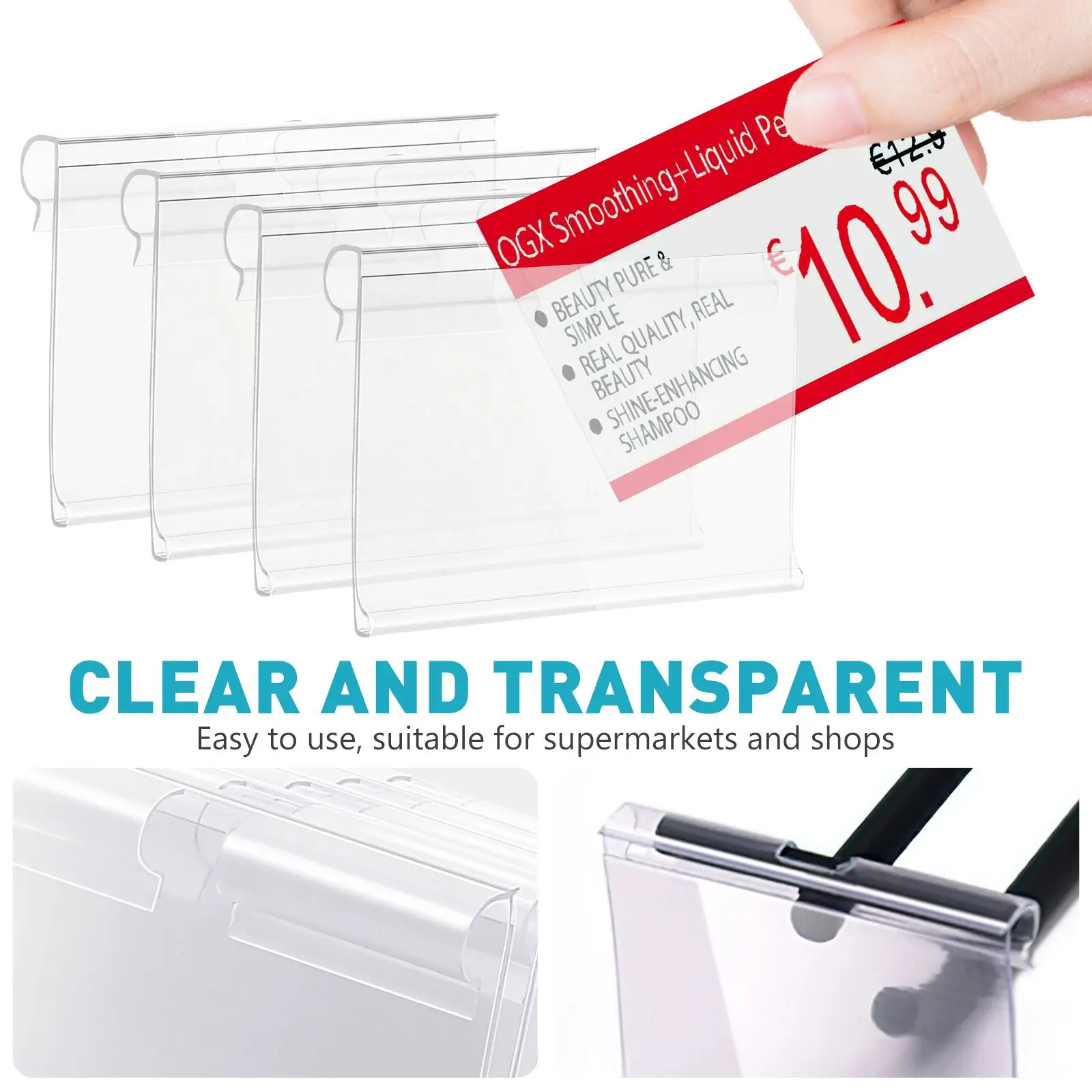 60 Pcs Storage Crate Supermarket Label Sign Holder Rack for Price Tag PVC Holders Desktop Retail Stands
60 Pcs Storage Crate Supermarket Label Sign Holder Rack for Price Tag PVC Holders Desktop Retail Stands