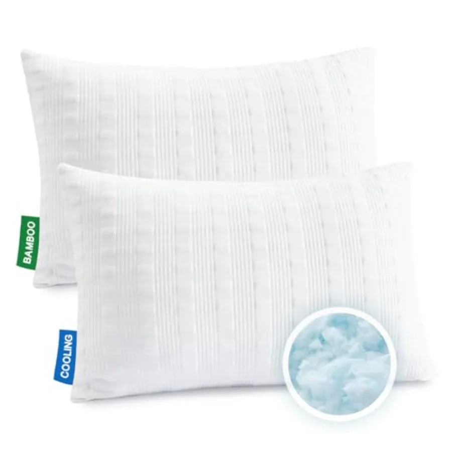 Охлаждающие подушки для сна King Size, комплект из 2 штук, с наполнителем из измельченной пены с эффектом памяти, с наволочками, двусторонний материал, регулируемые.
Охлаждающие подушки для сна King Size, комплект из 2 штук, с наполнителем из измельченной пены с эффектом памяти, с наволочками, двусторонний материал, регулируемые.