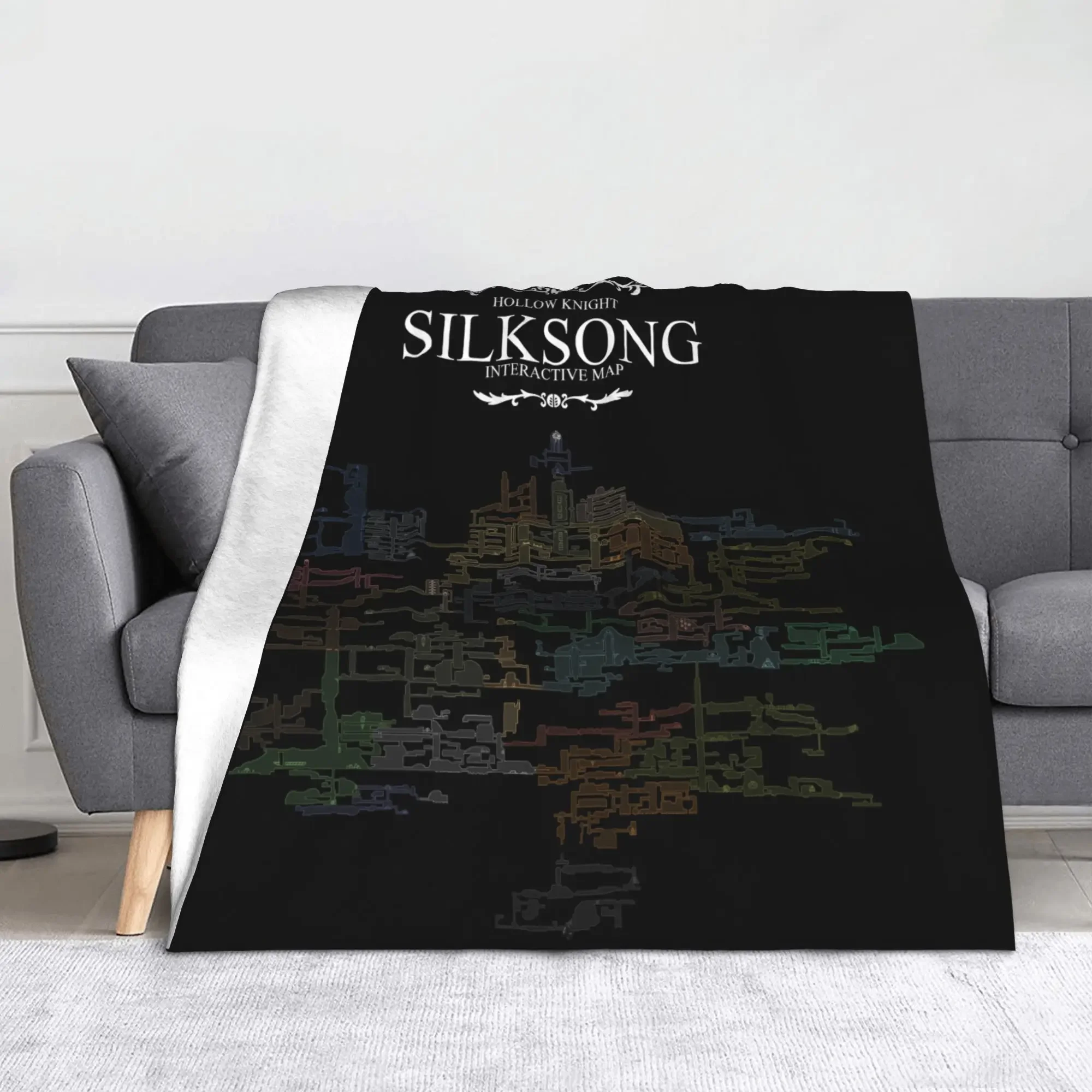 Плед с картой игры Hollow Knight Silksong, мягкий фланелевый плед для кровати, дивана, домашнего декора
Плед с картой игры Hollow Knight Silksong, мягкий фланелевый плед для кровати, дивана, домашнего декора