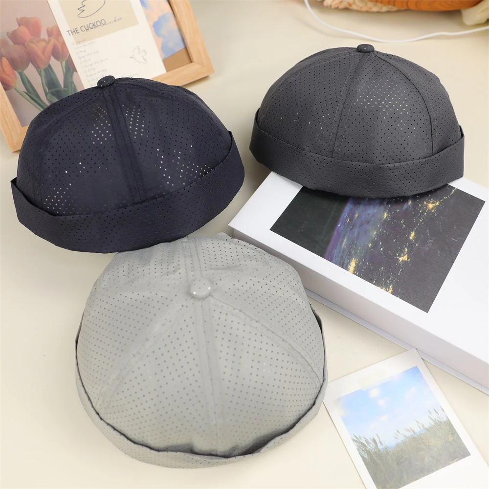 HOT Summer Quick Dry Mesh Brimless Caps Breathable Beanie Cap Skullies Cap Unisex Docker Cap Sailor Rolled Cuff Harbour Hat
HOT Summer Quick Dry Mesh Brimless Caps Breathable Beanie Cap Skullies Cap Unisex Docker Cap Sailor Rolled Cuff Harbour Hat