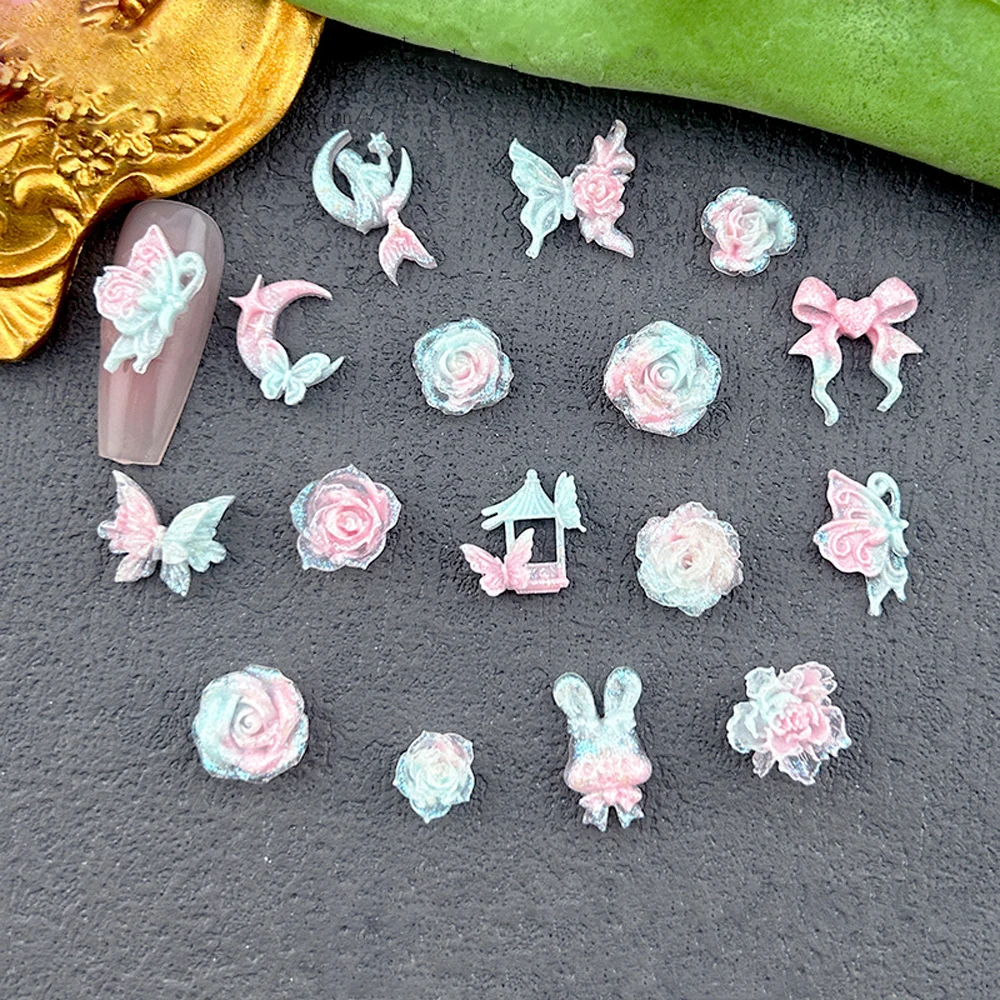 20Pcs 3D Mixed Luminous Nail Art Charms Cartoon Flower Butterfly Bow Resin Nail Decorations Rhinestones DIY Jewelry Accessories
20Pcs 3D Mixed Luminous Nail Art Charms Cartoon Flower Butterfly Bow Resin Nail Decorations Rhinestones DIY Jewelry Accessories