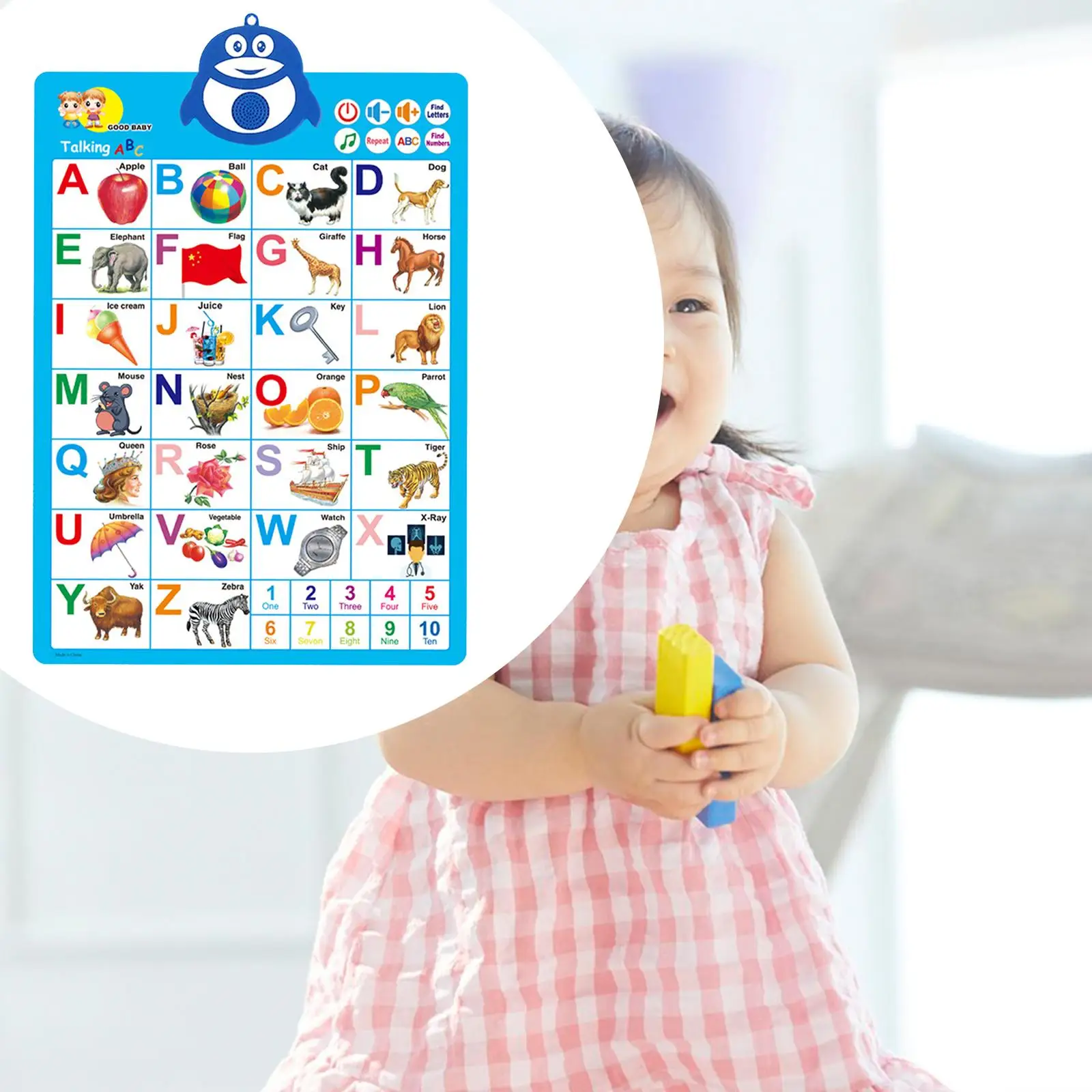 Alphabet Wall Chart Interactive Alphabet Number Chart Birthday Gifts Talking ABC for Home Kindergarten Classroom Nursery Decor
Alphabet Wall Chart Interactive Alphabet Number Chart Birthday Gifts Talking ABC for Home Kindergarten Classroom Nursery Decor