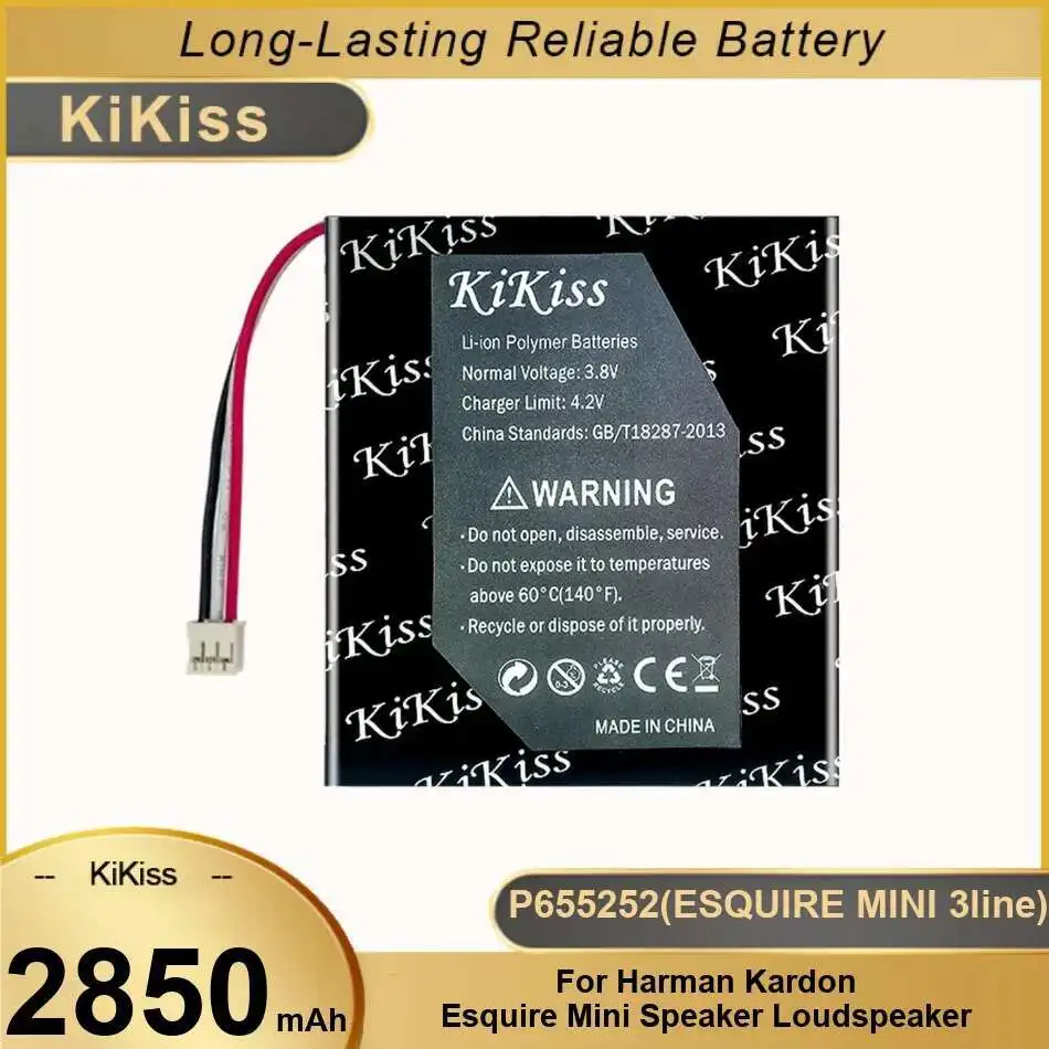 Premium Replacement Speaker Battery 2850Mah For Harman Kardon Esquire Mini Loudspeaker P655252 3Line 
Premium Replacement Speaker Battery 2850Mah For Harman Kardon Esquire Mini Loudspeaker P655252 3Line