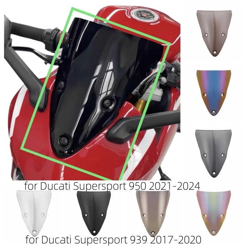 Motorcycle windshield with raised windshield deflector air deflector for Ducati Supersport 939 2017-2020 950 2021-2024
Motorcycle windshield with raised windshield deflector air deflector for Ducati Supersport 939 2017-2020 950 2021-2024