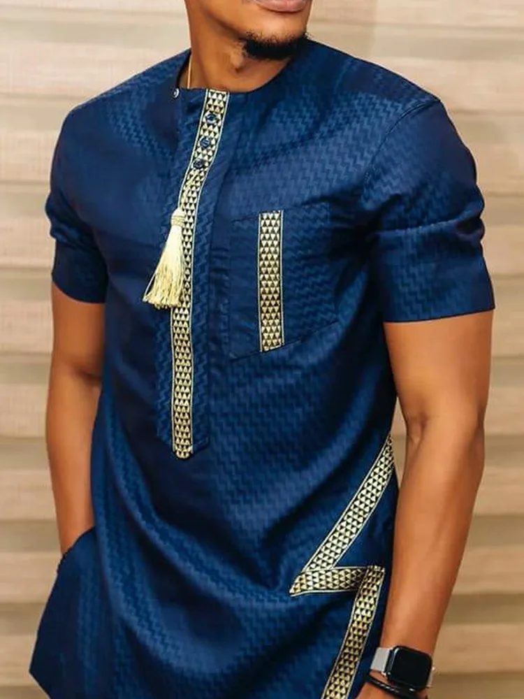 Men's Slim Fit round Ne T-irt with Tassel Print Street Sle ort Sve Casual irt Polyester Fabric Summer Wear
Men's Slim Fit round Ne T-irt with Tassel Print Street Sle ort Sve Casual irt Polyester Fabric Summer Wear
