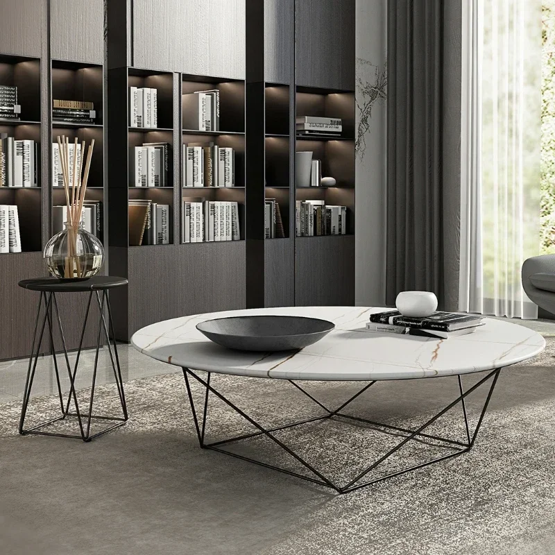 Italian Stone Plate round Tea Table Size Combination Nordic Simple Post-Modern Tea Table
Italian Stone Plate round Tea Table Size Combination Nordic Simple Post-Modern Tea Table