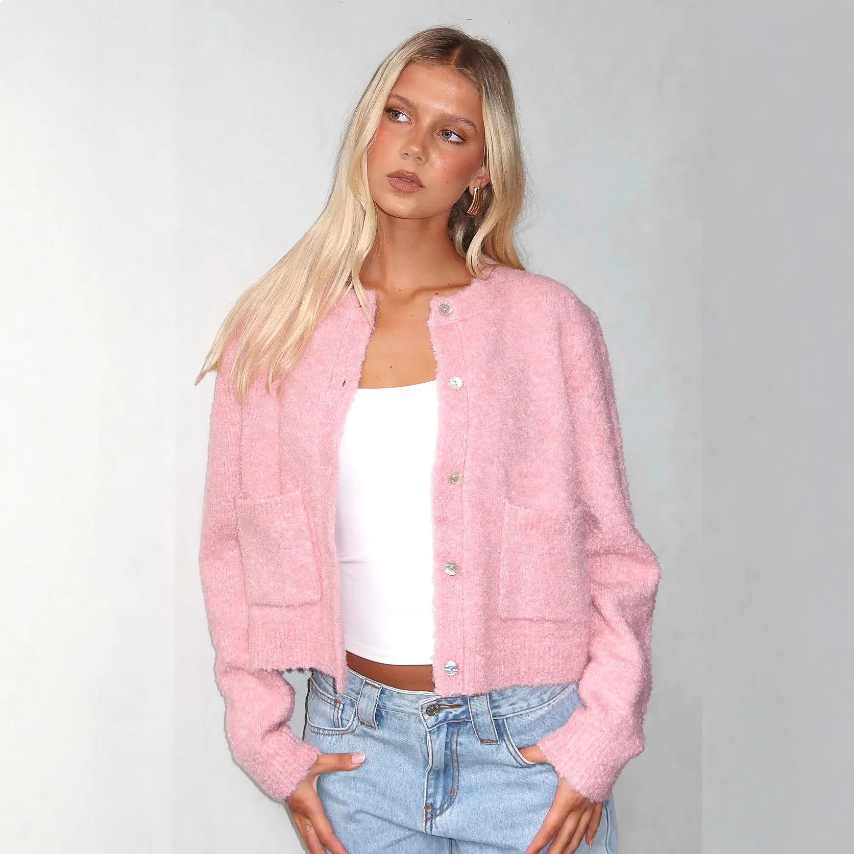 Cozy Knit Cardigan for Women Casual Open Front Sweater Jacket Spring Summer Loose Fit Cardigans
Cozy Knit Cardigan for Women Casual Open Front Sweater Jacket Spring Summer Loose Fit Cardigans
