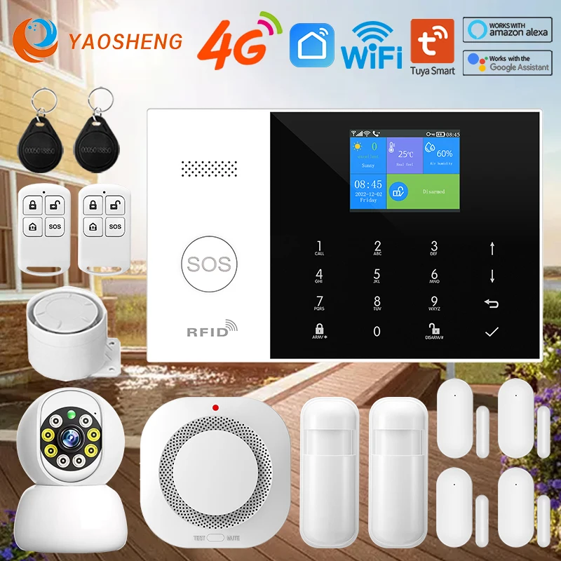 4G Alarm System Security Home WIFI Alarme Residencial Wireless Home Alarm For Tuya Smart Life With Door Sensor Work With Alexa
4G Alarm System Security Home WIFI Alarme Residencial Wireless Home Alarm For Tuya Smart Life With Door Sensor Work With Alexa