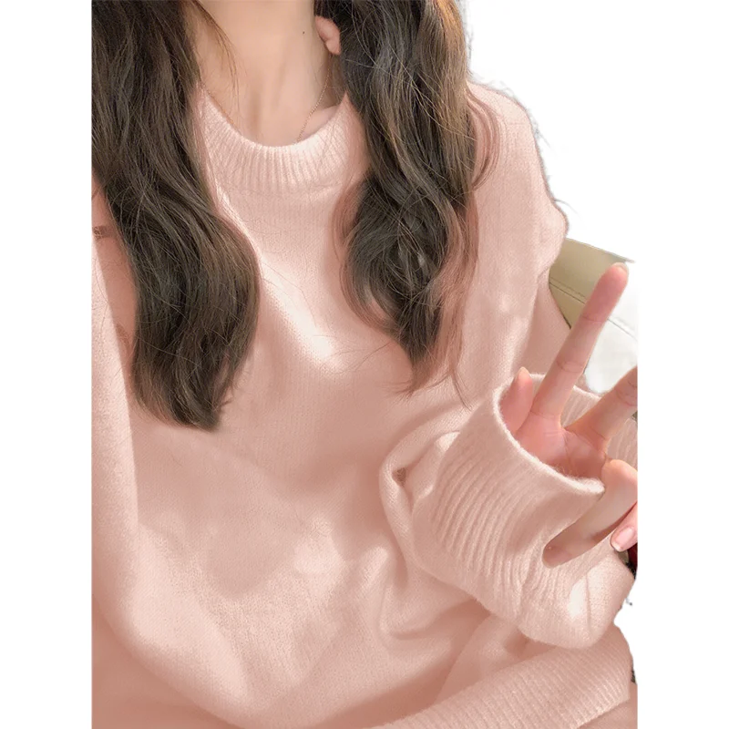 O-neck Sweater Women Spring Autumn New Sweet Loose Knit Top Long Sleeved Korean Solid Warm Commuting Soft Pullover
O-neck Sweater Women Spring Autumn New Sweet Loose Knit Top Long Sleeved Korean Solid Warm Commuting Soft Pullover
