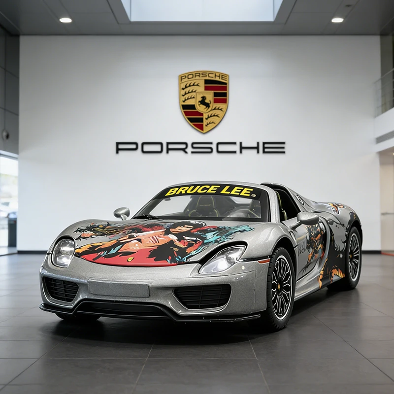 НОВЫЙ 1:24 Porsche 918 Spyder Supercar Lee, модель гоночного автомобиля из сплава, звук и свет, детские игрушки, коллекционные предметы, подарок на день рождения
НОВЫЙ 1:24 Porsche 918 Spyder Supercar Lee, модель гоночного автомобиля из сплава, звук и свет, детские игрушки, коллекционные предметы, подарок на день рождения