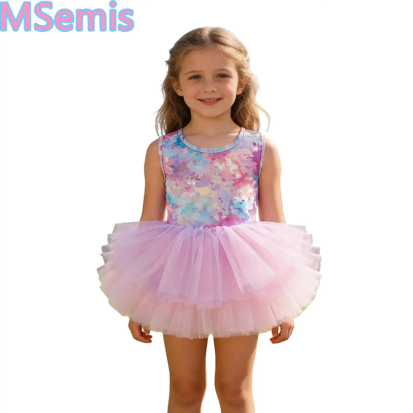 Kid Girls Dance Printed Ballet Dress Sleeveless Tulle Tutu Dress with Built-in Briefs Ballerina Dance Practice Performance Dress
Kid Girls Dance Printed Ballet Dress Sleeveless Tulle Tutu Dress with Built-in Briefs Ballerina Dance Practice Performance Dress