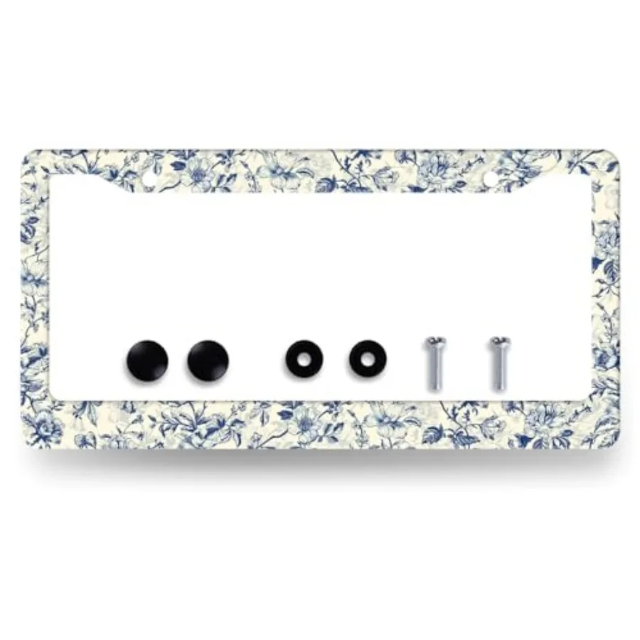 License Plate Frame Flowers License Plate Stainless Steel Colorful Accessories Cars Decor 12.3 X 6.3 Inch with Holes and Screws
License Plate Frame Flowers License Plate Stainless Steel Colorful Accessories Cars Decor 12.3 X 6.3 Inch with Holes and Screws