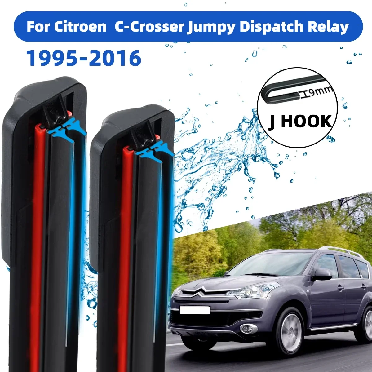 Front Wiper Accessorie Double Rubber Car Wipers for Citroen C-Crosser Jumpy Dispatch Relay 1995-2016 Wipers Brushes Upgraded
Front Wiper Accessorie Double Rubber Car Wipers for Citroen C-Crosser Jumpy Dispatch Relay 1995-2016 Wipers Brushes Upgraded