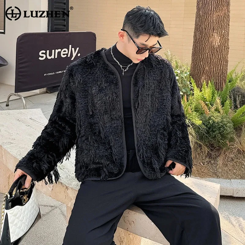 LUZHEN Men's New Stylish Elegant Plush Imitation Fur Design Jacekt High Quality Luxury Warm Autumn Trendy Short Coat 2024 JY5455
LUZHEN Men's New Stylish Elegant Plush Imitation Fur Design Jacekt High Quality Luxury Warm Autumn Trendy Short Coat 2024 JY5455