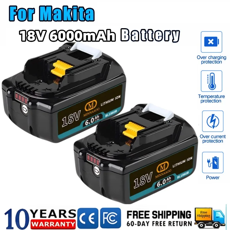 100% оригинал для аккумулятора Makita 18 В 5,0-6,0 Ач, Замена аккумулятора электроинструмента BL1830BL1840BL1850BL1860B
100% оригинал для аккумулятора Makita 18 В 5,0-6,0 Ач, Замена аккумулятора электроинструмента BL1830BL1840BL1850BL1860B