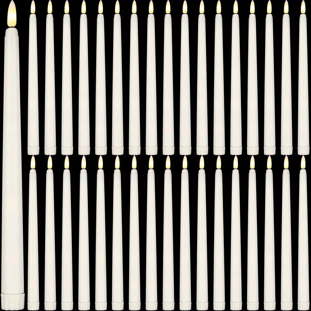 Reginary 36 Pieces lamelTaper Candles Battery Operated Bulk 11" Plastic Lights LED Candlesticks Window Candles or Birthday Weddi
Reginary 36 Pieces lamelTaper Candles Battery Operated Bulk 11" Plastic Lights LED Candlesticks Window Candles or Birthday Weddi