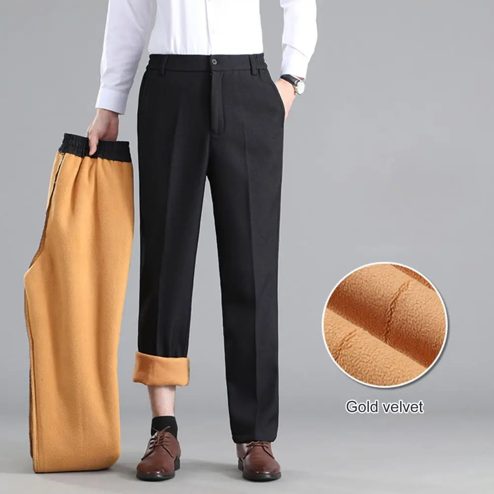 Men Winter Thick Business Casual Suit Pants Warm Fleece Solid Casual Straight Trousers Elastic Slim Formal Dress Pants
Men Winter Thick Business Casual Suit Pants Warm Fleece Solid Casual Straight Trousers Elastic Slim Formal Dress Pants