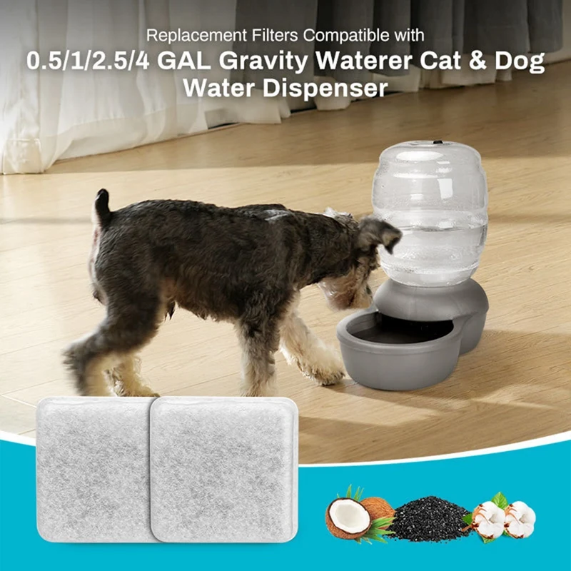 Pet Fountain Filter Replacement For 0.5/1/2.5/4 GAL Gravitys Water Cat Fountain Filters Dog Water Dispenser Filters 12PCS
Pet Fountain Filter Replacement For 0.5/1/2.5/4 GAL Gravitys Water Cat Fountain Filters Dog Water Dispenser Filters 12PCS