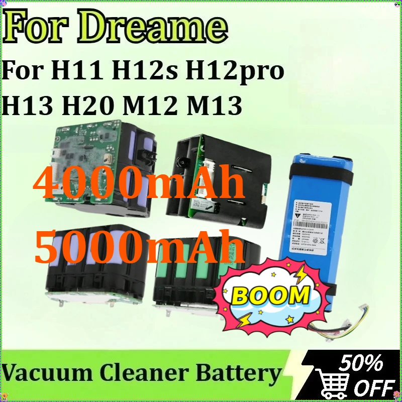 Replacement Vacuum Cleaner Battery for Dreame H11 H12s H12pro H13 M12 M13 H20 HHR24A VWV8 Floor Scrubber Accessories Parts 21.6V
Replacement Vacuum Cleaner Battery for Dreame H11 H12s H12pro H13 M12 M13 H20 HHR24A VWV8 Floor Scrubber Accessories Parts 21.6V