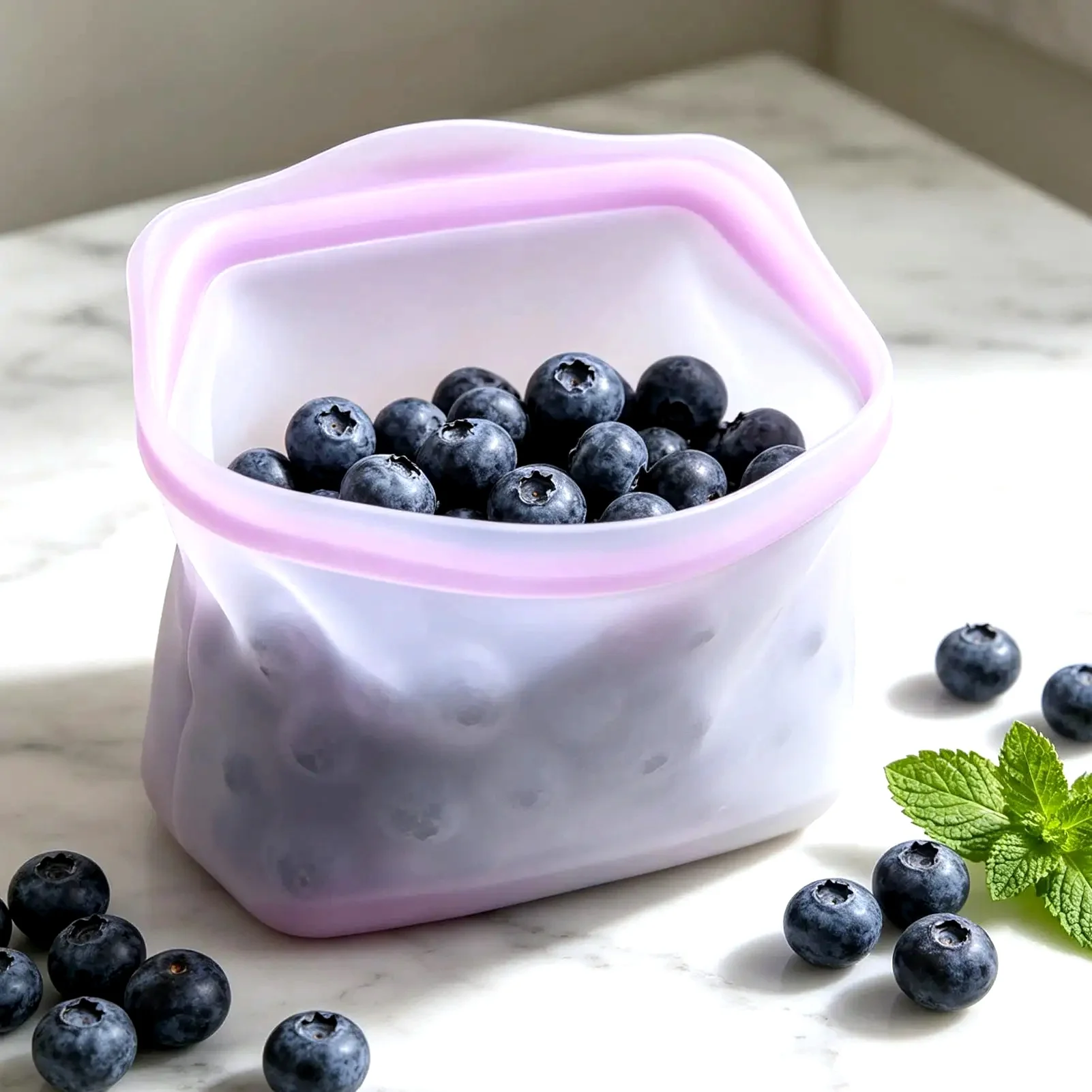Silicone Food Storage Bags Leakproof Airtight Seal Stand Up Reusable Silicone Bags for Home Office Kitchen Fruit Vegetable Snack
Silicone Food Storage Bags Leakproof Airtight Seal Stand Up Reusable Silicone Bags for Home Office Kitchen Fruit Vegetable Snack