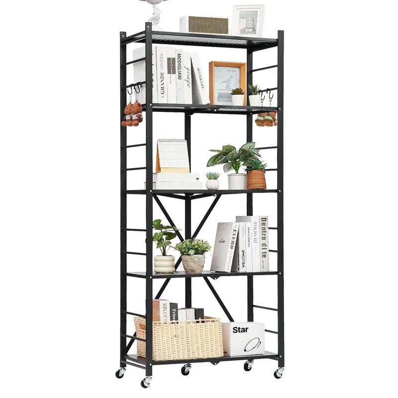 5-Tier Mobile Metal Storage Shelf 28 x 13 x 66-inch with Wheels
5-Tier Mobile Metal Storage Shelf 28 x 13 x 66-inch with Wheels