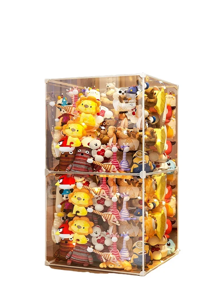 Doll storage tube Plush toy bucket Plush doll box Cloth doll rack Storage artifact Transparent display cabinet
Doll storage tube Plush toy bucket Plush doll box Cloth doll rack Storage artifact Transparent display cabinet
