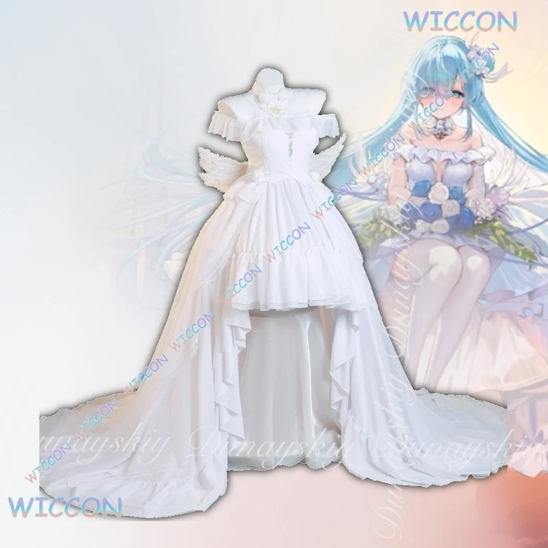 Cos C Azur Lane Game HMS Janus Cosplay J-level Destroyer With White Long Dress With Blue Side Flower Bud Wig Cosplay Costume
Cos C Azur Lane Game HMS Janus Cosplay J-level Destroyer With White Long Dress With Blue Side Flower Bud Wig Cosplay Costume