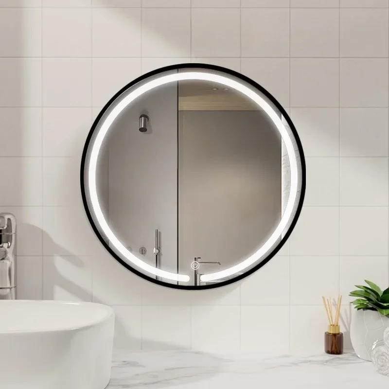 Wall-mounted Makeup Room with Light Fill Mirror Vanity Round 19-inch Led Smart Touch Three-color Light Makeup Mirror Household
Wall-mounted Makeup Room with Light Fill Mirror Vanity Round 19-inch Led Smart Touch Three-color Light Makeup Mirror Household
