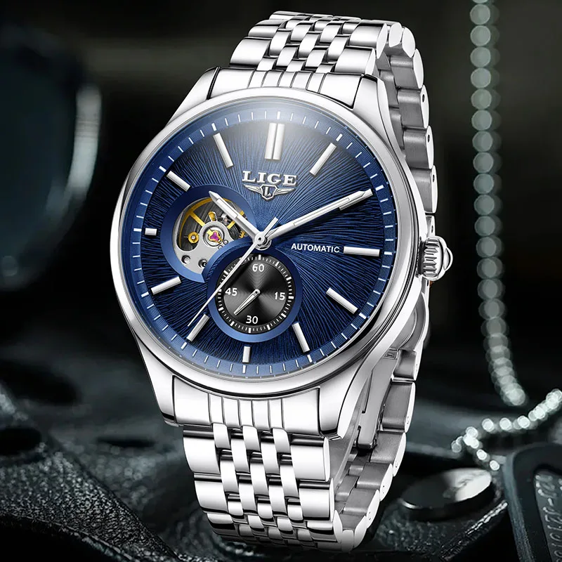 LIGE Classic Retro Men Watch Fashion Waterproof Luminous Mechanical Watches For Men Outdoor Sport Automatic Tourbillon Watch Men
LIGE Classic Retro Men Watch Fashion Waterproof Luminous Mechanical Watches For Men Outdoor Sport Automatic Tourbillon Watch Men
