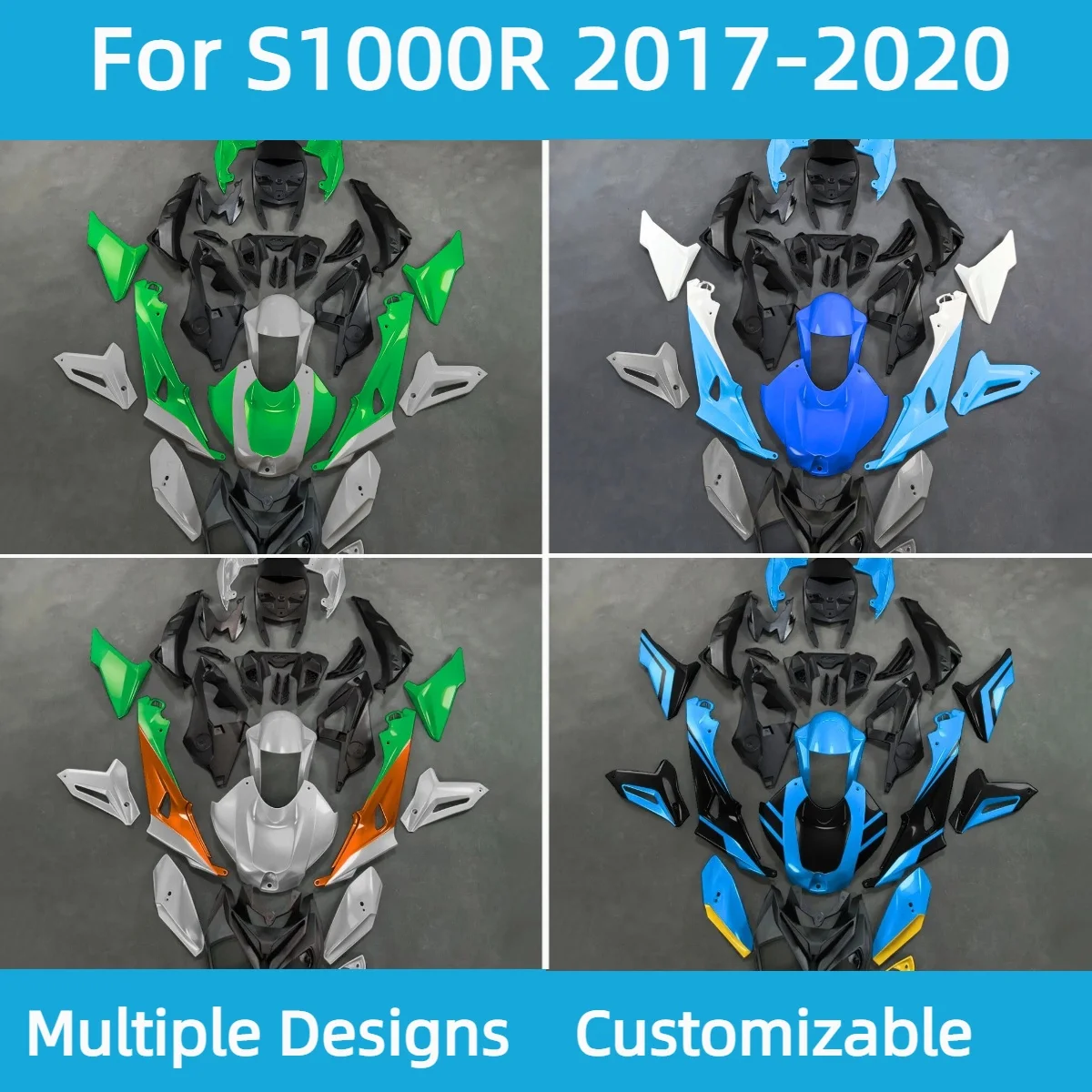 For BMW S1000R 2017-2020 ABS Plastic Fairings S 1000R 17-20 Aftermaket Motorcycle Bodywork Fairing Kit Injection
For BMW S1000R 2017-2020 ABS Plastic Fairings S 1000R 17-20 Aftermaket Motorcycle Bodywork Fairing Kit Injection