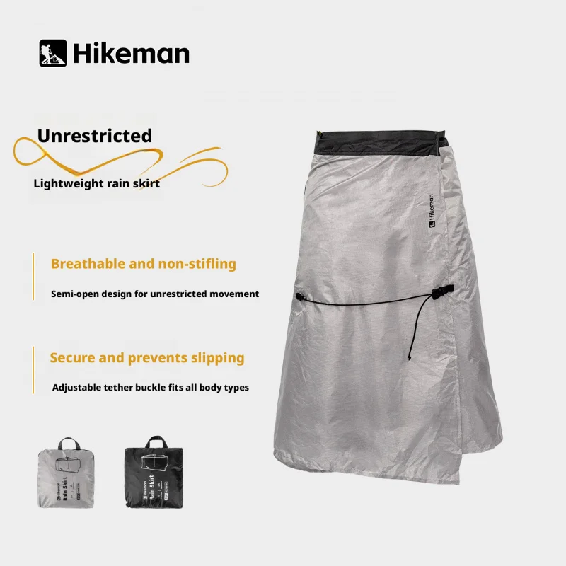 Hikeman hiking rain skirt ultra-lightweight portable waterproof lower body rain poncho split-type raincoat mountain climbing
Hikeman hiking rain skirt ultra-lightweight portable waterproof lower body rain poncho split-type raincoat mountain climbing