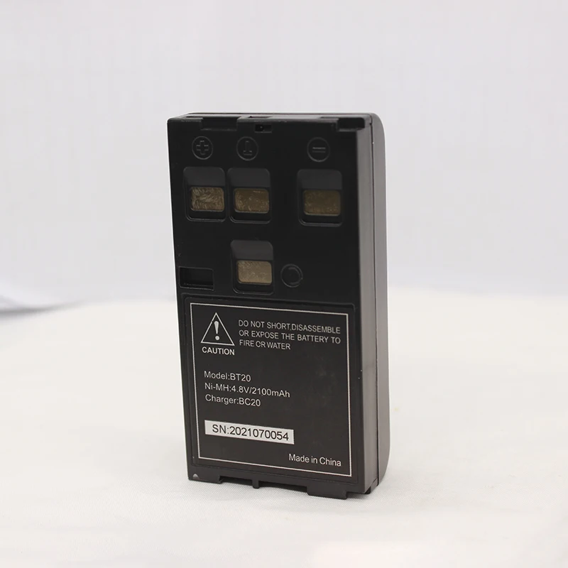 Аккумулятор NI-MH BT20 4.8V 2100mAh для электронного тахеометра Hi-target DT02 DT02L (безопасный и стабильный, превосходное качество)
Аккумулятор NI-MH BT20 4.8V 2100mAh для электронного тахеометра Hi-target DT02 DT02L (безопасный и стабильный, превосходное качество)