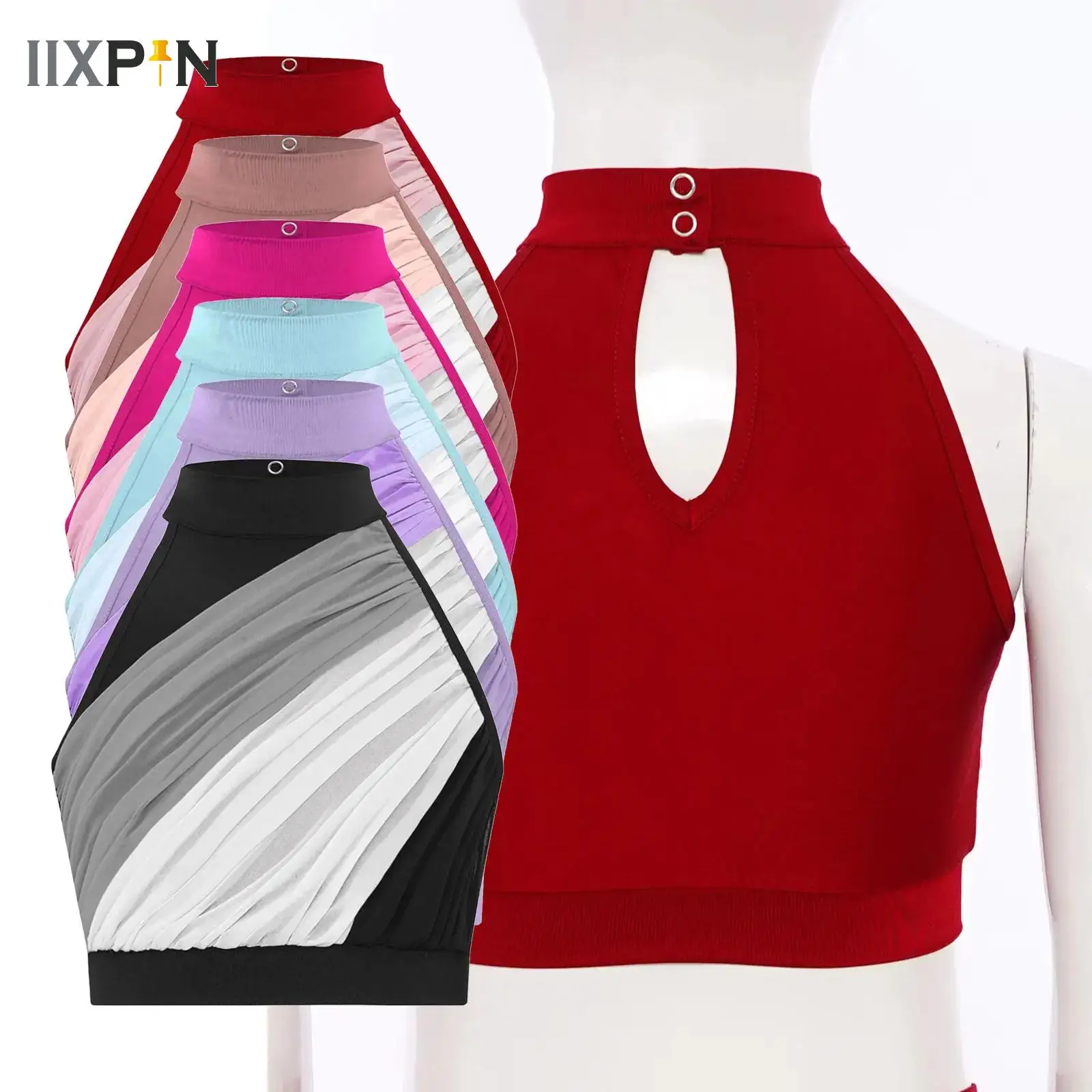 Kids Girls Lyrical Modern Dance Crop Tops Ballet Figure Skating Costume Color Block Ruched Mesh Vest Stage Performance Dancewear
Kids Girls Lyrical Modern Dance Crop Tops Ballet Figure Skating Costume Color Block Ruched Mesh Vest Stage Performance Dancewear