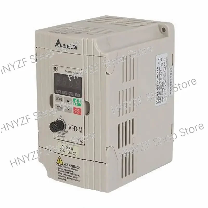 New Delta inverter VFD015M21A, 0.4KW /0.75KW/1.5KW, output frequency 0.1-400Hz carrier frequency up to 15kHz
New Delta inverter VFD015M21A, 0.4KW /0.75KW/1.5KW, output frequency 0.1-400Hz carrier frequency up to 15kHz