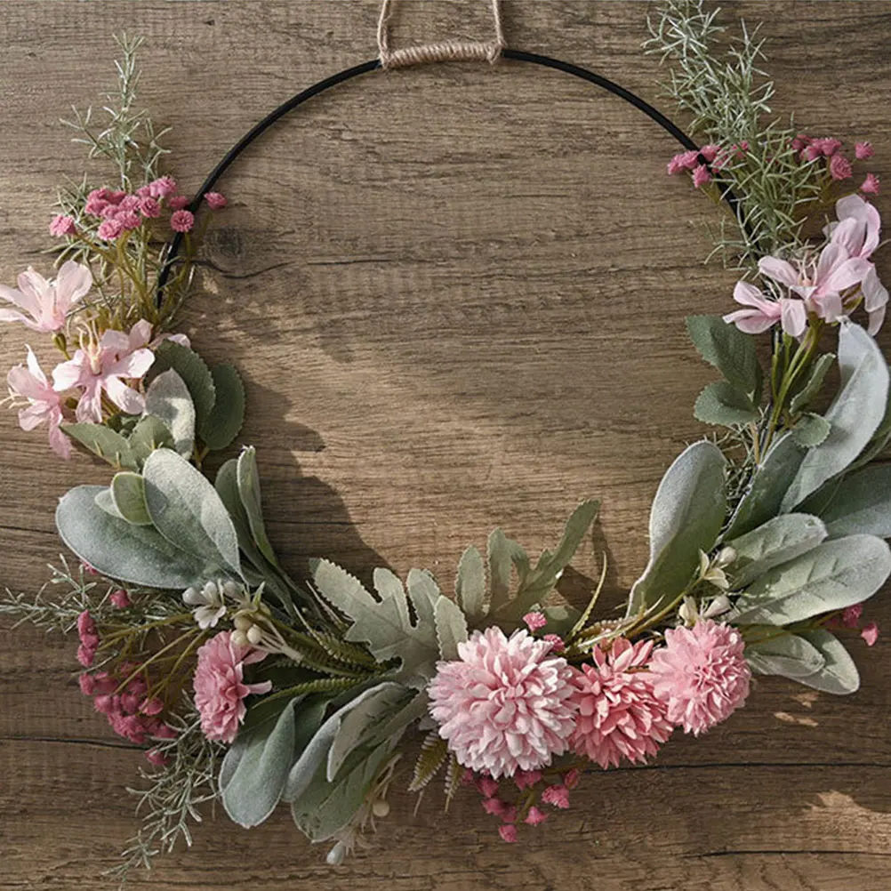 Simulated Garland Decoration Plastic Iron Flower Wreath Wedding Door Hanging Christmas Front Porch Garden Decorative Accessories
Simulated Garland Decoration Plastic Iron Flower Wreath Wedding Door Hanging Christmas Front Porch Garden Decorative Accessories