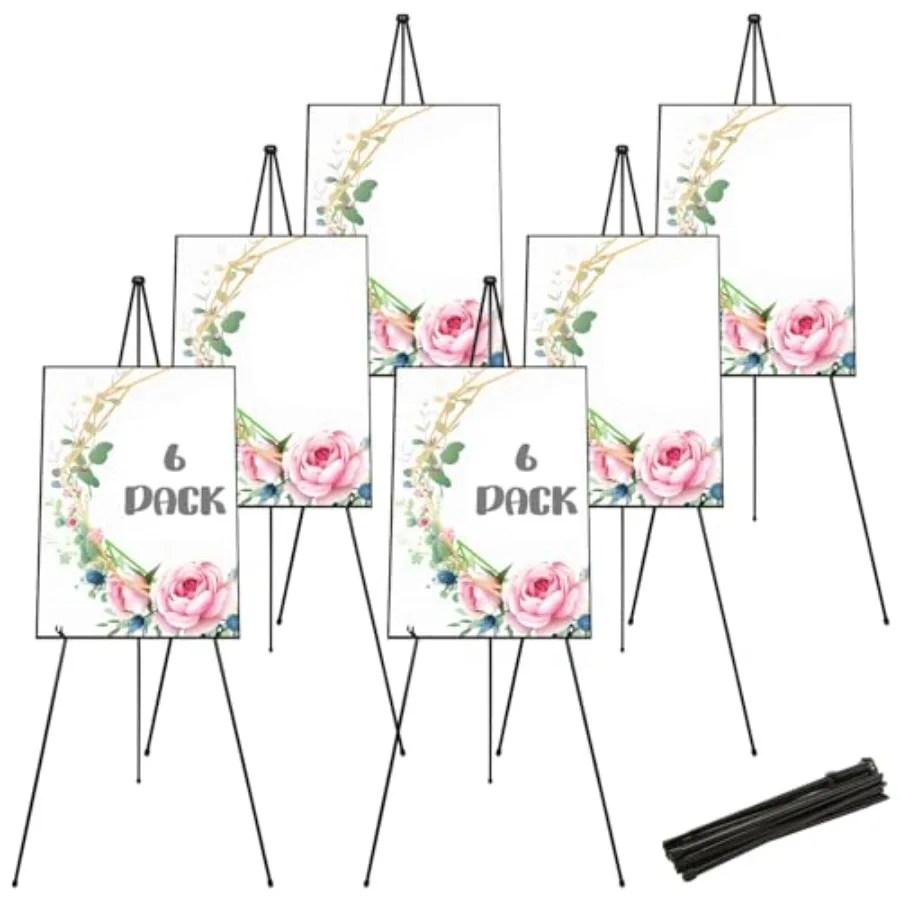 6 Pack Display Easel Stand 63 Inch Folding Easels for Display Portable Tripod Display Easel Black Adjustable Metal Easel for We
6 Pack Display Easel Stand 63 Inch Folding Easels for Display Portable Tripod Display Easel Black Adjustable Metal Easel for We