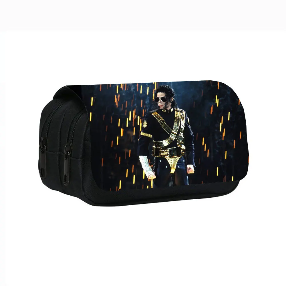 Portable Large Capacity Student Pencil Bag, Fashion Michael Jackson Printed Double Layer Stationery Pouch
Portable Large Capacity Student Pencil Bag, Fashion Michael Jackson Printed Double Layer Stationery Pouch