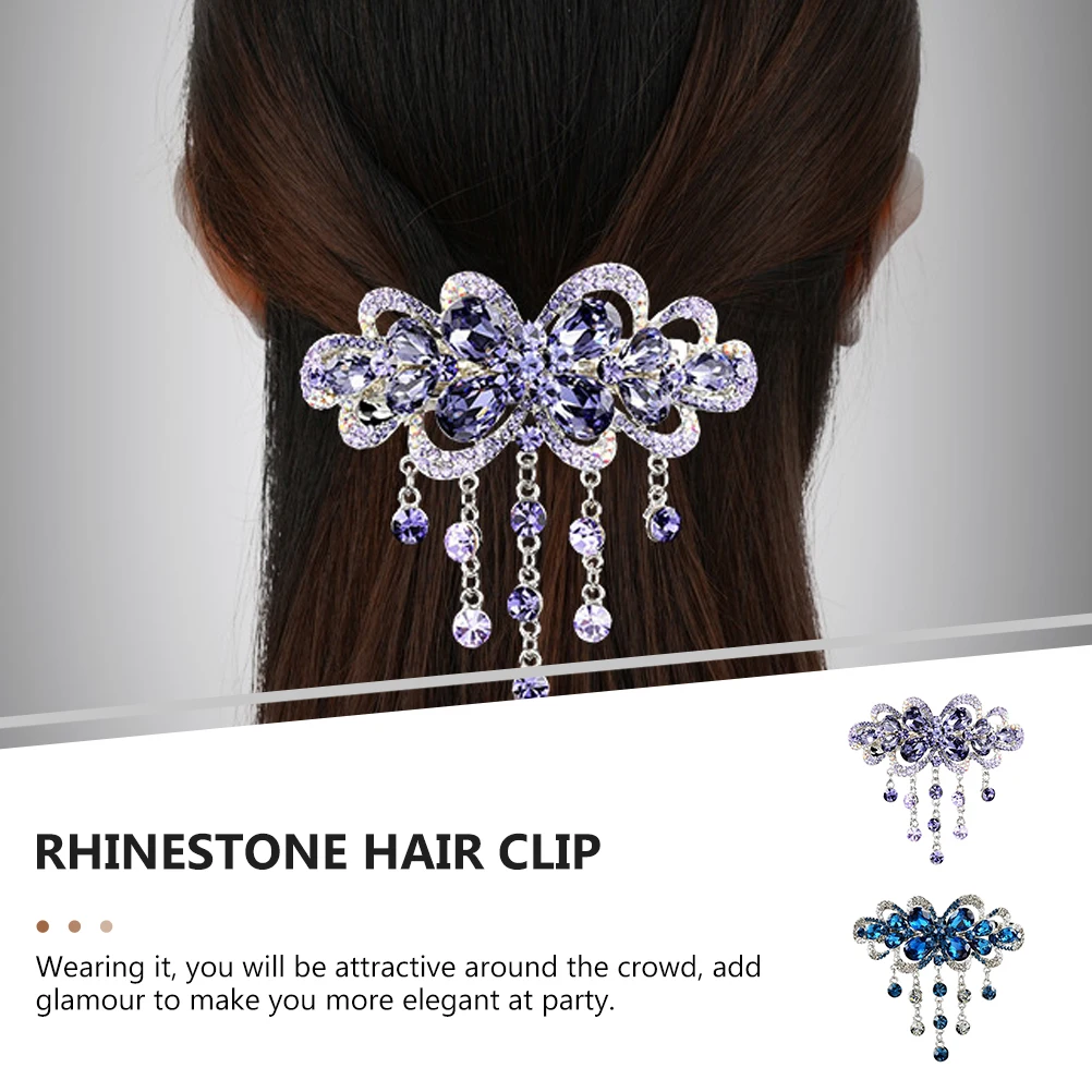 2pcs Rhinestone Hairpin Tassel Barrette Spring Hair Clip For Women Girls Party Bridal Hair Decorations Bun Headdress Vintage
2pcs Rhinestone Hairpin Tassel Barrette Spring Hair Clip For Women Girls Party Bridal Hair Decorations Bun Headdress Vintage
