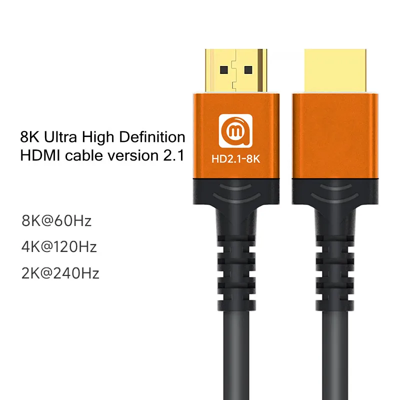 AMAOE 4K/8K 1,5/2/3/5 м HDMI-кабель 4K @ 120 Гц 8K при 60 Гц HDMI 48 Гбит/с адаптер для RTX 3080 eARC HDR видеокабель ПК ноутбук ТВ-приставка PS5
AMAOE 4K/8K 1,5/2/3/5 м HDMI-кабель 4K @ 120 Гц 8K при 60 Гц HDMI 48 Гбит/с адаптер для RTX 3080 eARC HDR видеокабель ПК ноутбук ТВ-приставка PS5