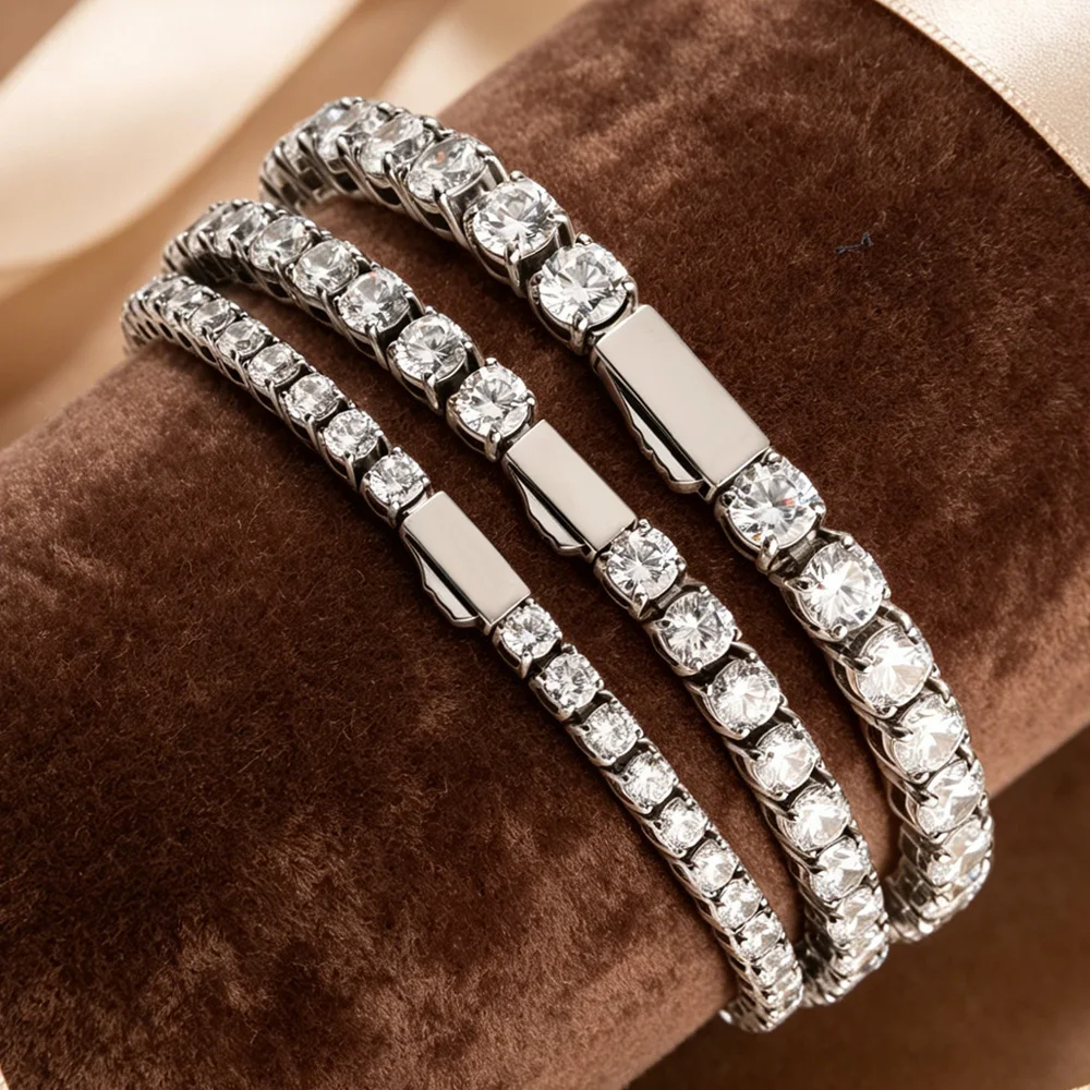 New York Fashion 3/4/5mm Tennis Chain Zircon Shining Hip Hop Style Exquisite Men's and Women's Jewelry Necklace
New York Fashion 3/4/5mm Tennis Chain Zircon Shining Hip Hop Style Exquisite Men's and Women's Jewelry Necklace