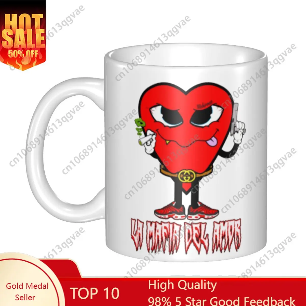 Mafia of Love Ceramic Mugs Custom Coffee Cup Creative Gift 11 Oz Ceramic Mugs Water Drinking Tee Juice Cups
Mafia of Love Ceramic Mugs Custom Coffee Cup Creative Gift 11 Oz Ceramic Mugs Water Drinking Tee Juice Cups