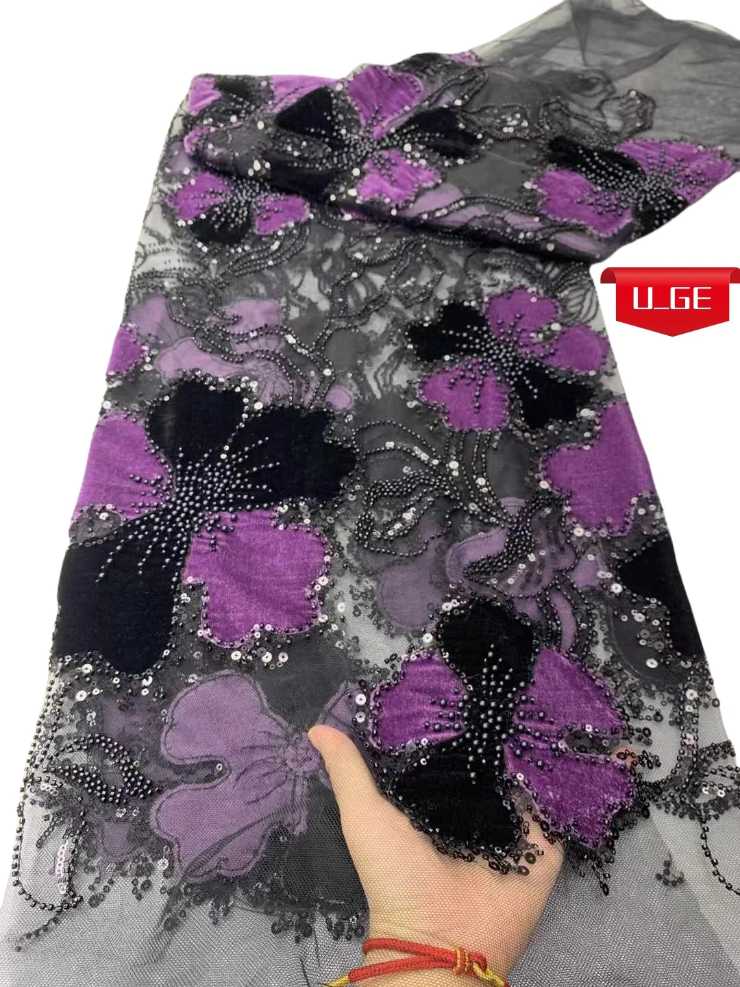 2025Latest Delicate Best Quality Luxurious Soft Embroidered Mesh Velvet lace With Stones fabric For Party Evening Dress U_Ge1895
2025Latest Delicate Best Quality Luxurious Soft Embroidered Mesh Velvet lace With Stones fabric For Party Evening Dress U_Ge1895