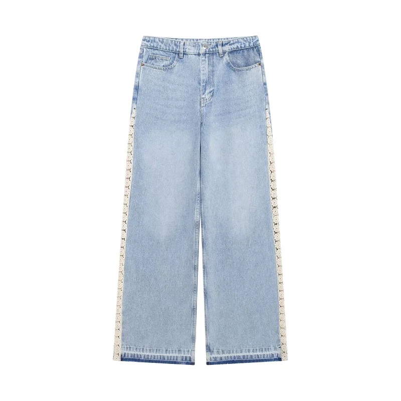 Dave&di Fashionable High Waist Wide Leg Patchwork Crochet Jeans For Women Jeans Women's Jeans Women's Denim Pants Woman Clothes
Dave&di Fashionable High Waist Wide Leg Patchwork Crochet Jeans For Women Jeans Women's Jeans Women's Denim Pants Woman Clothes
